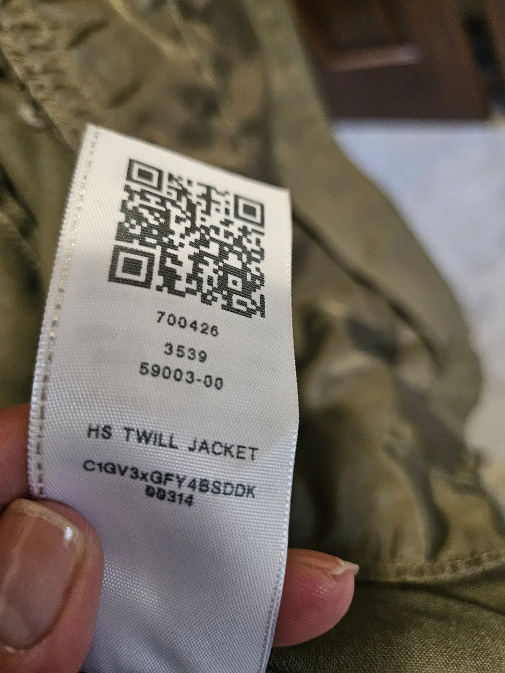 True Religion Olive Green Men's Twill Jacket